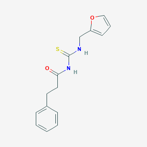 molecular formula C15H16N2O2S B318694 N-(2-furylmethyl)-N'-(3-phenylpropanoyl)thiourea 