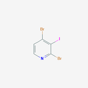 molecular formula C5H2Br2IN B3186943 2,4-二溴-3-碘吡啶 CAS No. 1353056-48-0