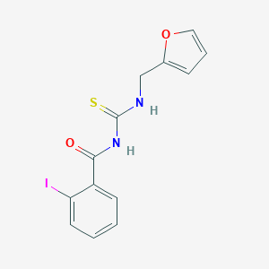 molecular formula C13H11IN2O2S B318695 N-(2-furylmethyl)-N'-(2-iodobenzoyl)thiourea 