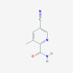 molecular formula C8H7N3O B3186951 5-氰基-3-甲基吡啶甲酰胺 CAS No. 1356037-34-7