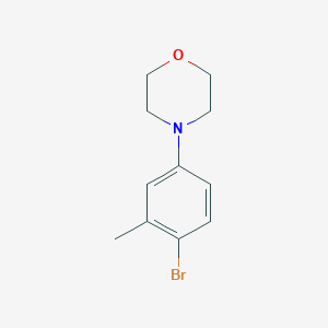 molecular formula C11H14BrNO B3186953 4-(4-Bromo-3-methylphenyl)morpholine CAS No. 1366131-48-7