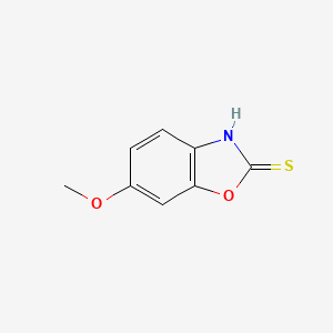 molecular formula C8H7NO2S B3187057 6-methoxy-3H-benzooxazole-2-thione CAS No. 13895-04-0