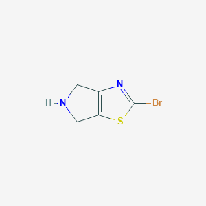 molecular formula C5H5BrN2S B3187084 2-Bromo-5,6-dihydro-4H-pyrrolo[3,4-d]thiazole CAS No. 1394115-64-0