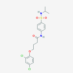 molecular formula C19H22Cl2N2O4S B318709 4-(2,4-dichlorophenoxy)-N-{4-[(isopropylamino)sulfonyl]phenyl}butanamide 