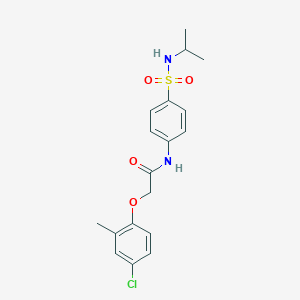 2-(4-chloro-2-methylphenoxy)-N-{4-[(isopropylamino)sulfonyl]phenyl}acetamide