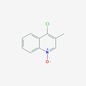 molecular formula C10H8ClNO B3187135 Quinoline, 4-chloro-3-methyl-, 1-oxide CAS No. 14073-01-9