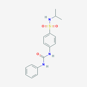 molecular formula C16H19N3O3S B318715 4-[(anilinocarbonyl)amino]-N-isopropylbenzenesulfonamide 
