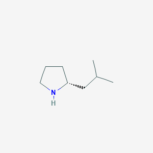 molecular formula C8H17N B031872 (2R)-2-(2-methylpropyl)pyrrolidine CAS No. 124575-33-3