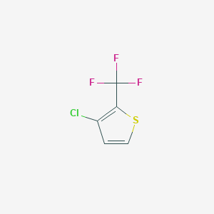 molecular formula C5H2ClF3S B3187233 3-Chloro-2-(trifluoromethyl)thiophene CAS No. 143469-23-2