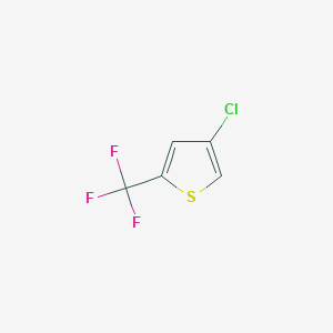 molecular formula C5H2ClF3S B3187235 4-Chloro-2-(trifluoromethyl)thiophene CAS No. 143469-24-3