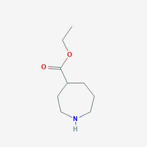 molecular formula C9H17NO2 B3187269 Ethyl azepane-4-carboxylate CAS No. 145177-54-4