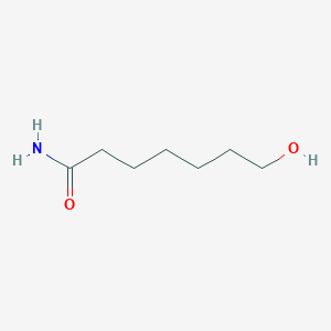 molecular formula C7H15NO2 B3187283 7-Hydroxyheptanamide CAS No. 14565-12-9