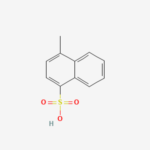 molecular formula C11H10O3S B3187339 4-Methyl-1-naphthalenesulfonic acid CAS No. 14927-61-8