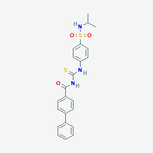 N-[({4-[(isopropylamino)sulfonyl]phenyl}amino)carbonothioyl]-4-biphenylcarboxamide