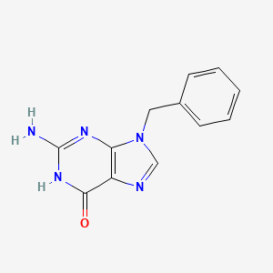 molecular formula C12H11N5O B3187346 9-Benzylguanine CAS No. 14937-72-5
