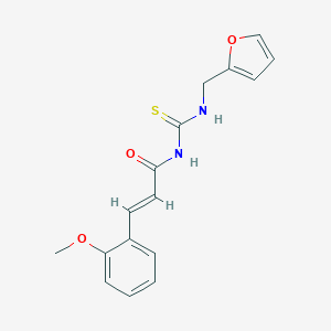 molecular formula C16H16N2O3S B318735 N-(2-furylmethyl)-N'-[3-(2-methoxyphenyl)acryloyl]thiourea 