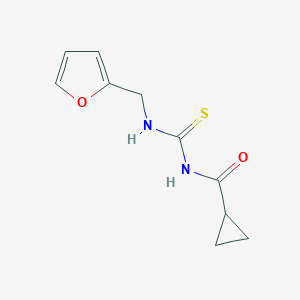 molecular formula C10H12N2O2S B318736 N-(cyclopropylcarbonyl)-N'-(2-furylmethyl)thiourea 