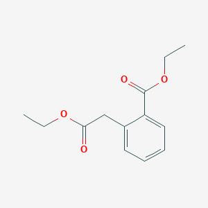 molecular formula C13H16O4 B3187362 Ethyl 2-(2-ethoxy-2-oxoethyl)benzoate CAS No. 14961-34-3