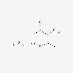 4H-Pyran-4-one, 3-hydroxy-6-(hydroxymethyl)-2-methyl-