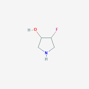 molecular formula C4H8FNO B3187439 4-Fluoropyrrolidin-3-OL CAS No. 1524707-61-6