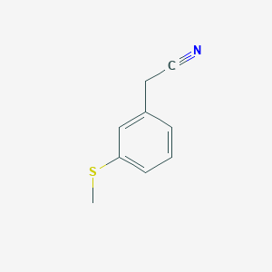 molecular formula C9H9NS B3187467 Benzeneacetonitrile, 3-(methylthio)- CAS No. 153438-48-3