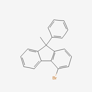 molecular formula C20H15B B3187506 4-bromo-9-methyl-9-phenyl-9H-Fluorene CAS No. 1548450-59-4