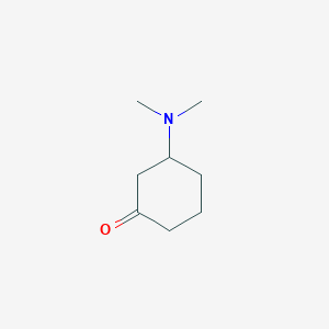 molecular formula C8H15NO B3187531 3-N,N-dimethylaminocyclohexanone CAS No. 15676-74-1