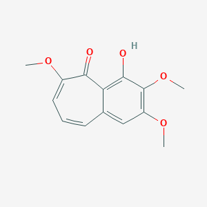 molecular formula C14H14O5 B3187551 4-hydroxy-2,3,6-trimethoxy-5H-benzo[7]annulen-5-one CAS No. 15795-64-9