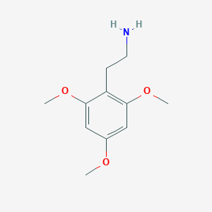 molecular formula C11H17NO3 B3187570 2-(2,4,6-Trimethoxyphenyl)ethan-1-amine CAS No. 15873-23-1