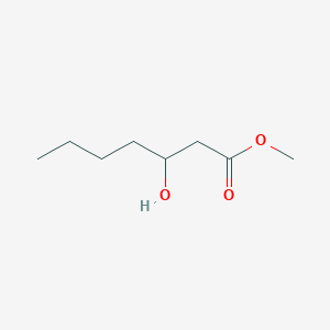 molecular formula C8H16O3 B3187571 Methyl 3-hydroxyheptanoate CAS No. 15889-95-9