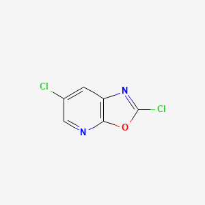 molecular formula C6H2Cl2N2O B3187580 2,6-Dichlorooxazolo[5,4-b]pyridine CAS No. 159870-88-9