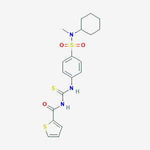 N-{[(4-{[cyclohexyl(methyl)amino]sulfonyl}phenyl)amino]carbonothioyl}-2-thiophenecarboxamide