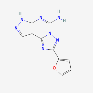 2-Furan-2-yl-7H-pyrazolo[4,3-e][1,2,4]triazolo[1,5-c]pyrimidin-5-ylamine