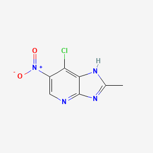 7-chloro-2-methyl-6-nitro-3H-imidazo[4,5-b]pyridine