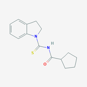 N-(2,3-dihydro-1H-indol-1-ylcarbonothioyl)cyclopentanecarboxamide