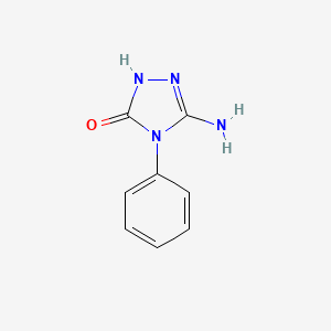 molecular formula C8H8N4O B3187788 5-amino-4-phenyl-2H-1,2,4-triazol-3(4H)-one CAS No. 1739-21-5