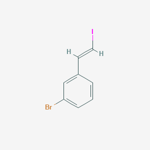 molecular formula C8H6BrI B3187808 1-Bromo-3-(2-iodoethenyl)benzene CAS No. 174967-37-4