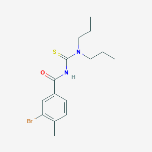 molecular formula C15H21BrN2OS B318781 3-bromo-N-(dipropylcarbamothioyl)-4-methylbenzamide 
