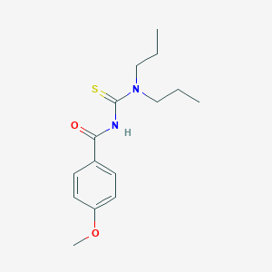 molecular formula C15H22N2O2S B318782 N-(dipropylcarbamothioyl)-4-methoxybenzamide 