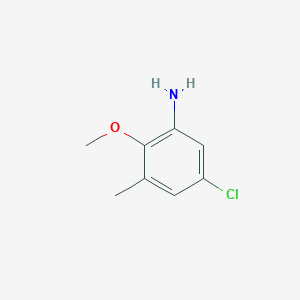 molecular formula C8H10ClNO B3187825 5-Chloro-2-methoxy-3-methylaniline CAS No. 1760-73-2