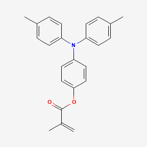molecular formula C24H23NO2 B3187870 2-Propenoic acid, 2-methyl-, 4-[bis(4-methylphenyl)amino]phenyl ester CAS No. 178953-06-5