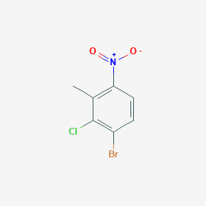 molecular formula C7H5BrClNO2 B3187892 1-Bromo-2-chloro-3-methyl-4-nitrobenzene CAS No. 1805591-00-7