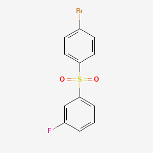 molecular formula C12H8BrFO2S B3187899 1-((4-Bromophenyl)sulfonyl)-3-fluorobenzene CAS No. 1807542-99-9