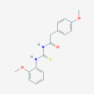 2-(4-methoxyphenyl)-N-[(2-methoxyphenyl)carbamothioyl]acetamide