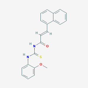 molecular formula C21H18N2O2S B318791 N-(2-methoxyphenyl)-N'-[3-(1-naphthyl)acryloyl]thiourea 