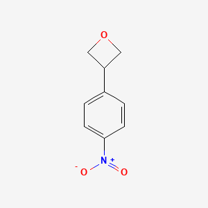molecular formula C9H9NO3 B3187977 3-(4-Nitrophenyl)oxetane CAS No. 184682-45-9