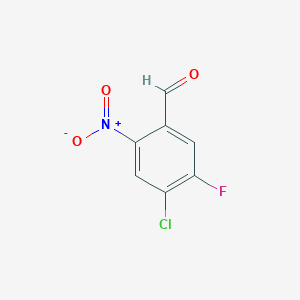 molecular formula C7H3ClFNO3 B3187982 4-Chloro-5-fluoro-2-nitrobenzaldehyde CAS No. 184843-93-4
