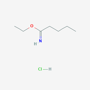 molecular formula C7H16ClNO B3187996 Ethyl pentanimidate hydrochloride CAS No. 18542-63-7