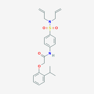 N-{4-[(diallylamino)sulfonyl]phenyl}-2-(2-isopropylphenoxy)acetamide