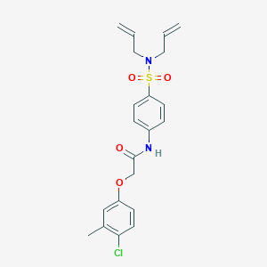2-(4-chloro-3-methylphenoxy)-N-{4-[(diallylamino)sulfonyl]phenyl}acetamide